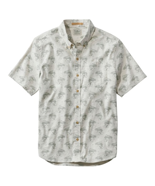 L.L.Bean(エルエルビーン)の「ストーンコースト・ヘンプ・シャツ、スライトリー・フィット(すっきりフィット) 半袖 プリント 米国フィット・レギュラー(シャツ/ブラウス・メンズ・ホワイト系その他/ブルー系その他/ブルー系その他2・LARGE/MEDIUM/SMALL)」の19枚目の写真