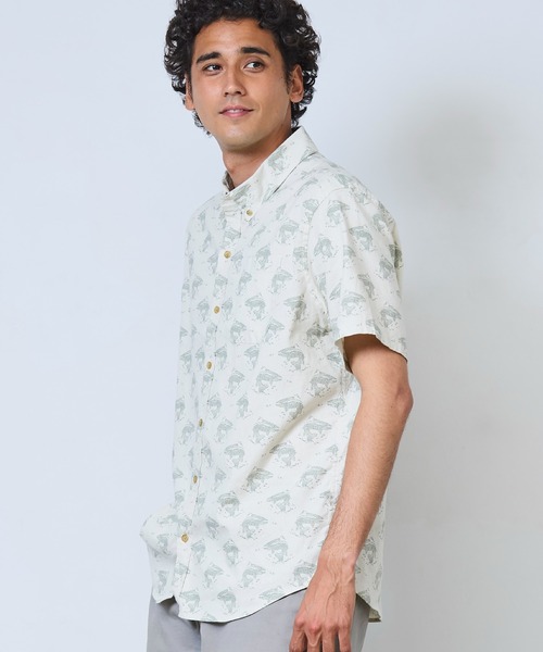 L.L.Bean(エルエルビーン)の「ストーンコースト・ヘンプ・シャツ、スライトリー・フィット(すっきりフィット) 半袖 プリント 米国フィット・レギュラー(シャツ/ブラウス・メンズ・ホワイト系その他/ブルー系その他/ブルー系その他2・LARGE/MEDIUM/SMALL)」の13枚目の写真