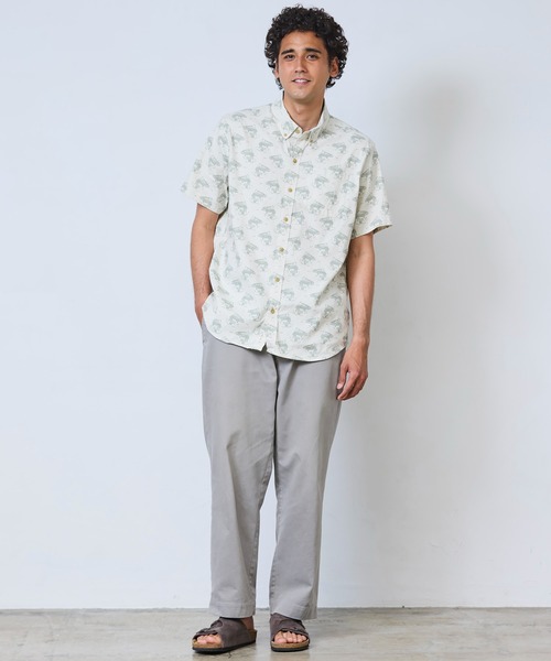 L.L.Bean(エルエルビーン)の「ストーンコースト・ヘンプ・シャツ、スライトリー・フィット(すっきりフィット) 半袖 プリント 米国フィット・レギュラー(シャツ/ブラウス・メンズ・ホワイト系その他/ブルー系その他/ブルー系その他2・LARGE/MEDIUM/SMALL)」の15枚目の写真