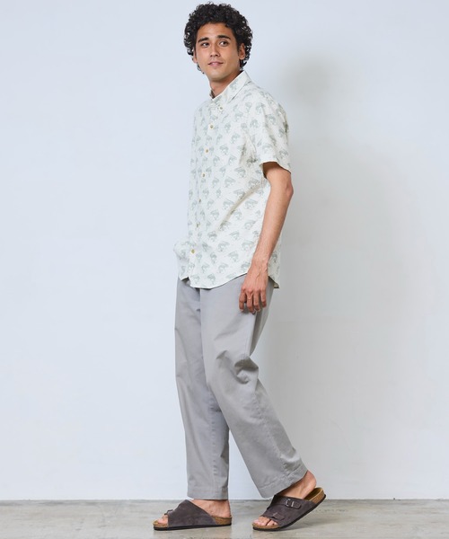 L.L.Bean(エルエルビーン)の「ストーンコースト・ヘンプ・シャツ、スライトリー・フィット(すっきりフィット) 半袖 プリント 米国フィット・レギュラー(シャツ/ブラウス・メンズ・ホワイト系その他/ブルー系その他/ブルー系その他2・LARGE/MEDIUM/SMALL)」の16枚目の写真