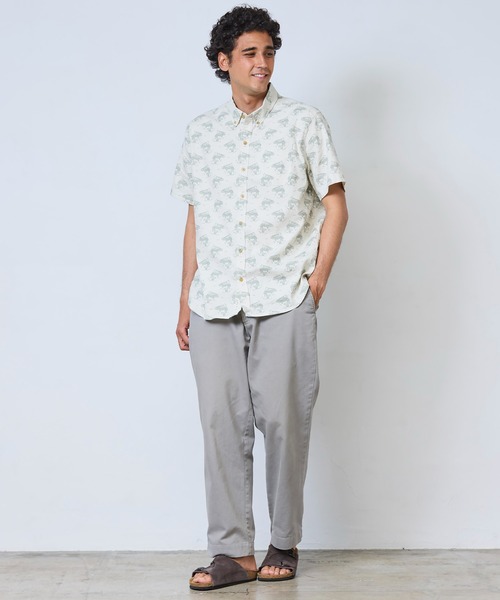 L.L.Bean(エルエルビーン)の「ストーンコースト・ヘンプ・シャツ、スライトリー・フィット(すっきりフィット) 半袖 プリント 米国フィット・レギュラー(シャツ/ブラウス・メンズ・ホワイト系その他/ブルー系その他/ブルー系その他2・LARGE/MEDIUM/SMALL)」の17枚目の写真