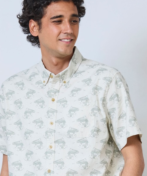 L.L.Bean(エルエルビーン)の「ストーンコースト・ヘンプ・シャツ、スライトリー・フィット(すっきりフィット) 半袖 プリント 米国フィット・レギュラー(シャツ/ブラウス・メンズ・ホワイト系その他/ブルー系その他/ブルー系その他2・LARGE/MEDIUM/SMALL)」の11枚目の写真