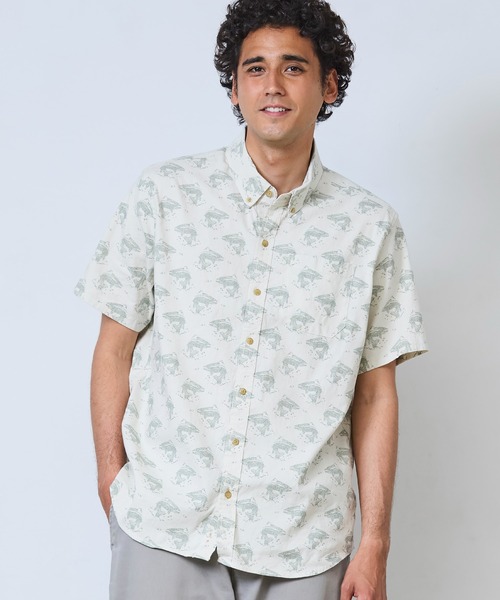 L.L.Bean(エルエルビーン)の「ストーンコースト・ヘンプ・シャツ、スライトリー・フィット(すっきりフィット) 半袖 プリント 米国フィット・レギュラー(シャツ/ブラウス・メンズ・ホワイト系その他/ブルー系その他/ブルー系その他2・LARGE/MEDIUM/SMALL)」の12枚目の写真