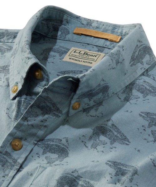 L.L.Bean(エルエルビーン)の「ストーンコースト・ヘンプ・シャツ、スライトリー・フィット(すっきりフィット) 半袖 プリント 米国フィット・レギュラー(シャツ/ブラウス・メンズ・ホワイト系その他/ブルー系その他/ブルー系その他2/ホワイト系その他2・LARGE/MEDIUM/SMALL)」の21枚目の写真