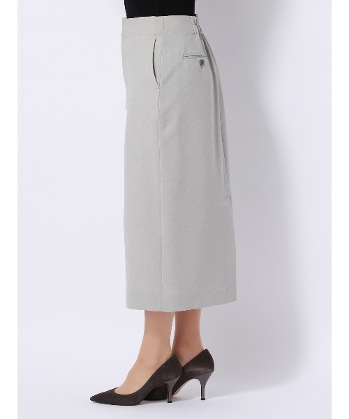 SUIT SQUARE(スーツスクエア)の「ロングタイトスカート ウォッシャブル 2WAYストレッチ ドライトロピカル 無地(スーツスカート・レディース・ブラック系/グレー系・36(7号)/40(11号)/38(9号))」の12枚目の写真