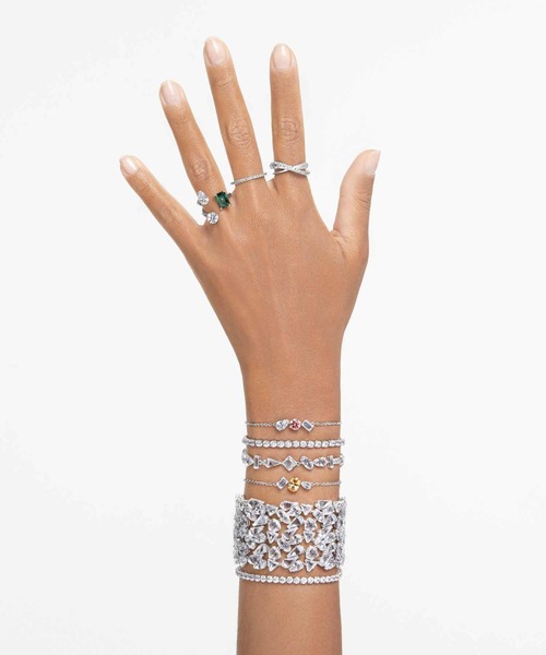 SWAROVSKI（スワロフスキー）の「【公式】【スワロフスキー】Hyperbola リング, ラウンドカット, ホワイト, ロジウム・プレーティング（リング・レディース・シルバー系その他・55/50/52）」の6枚目の写真