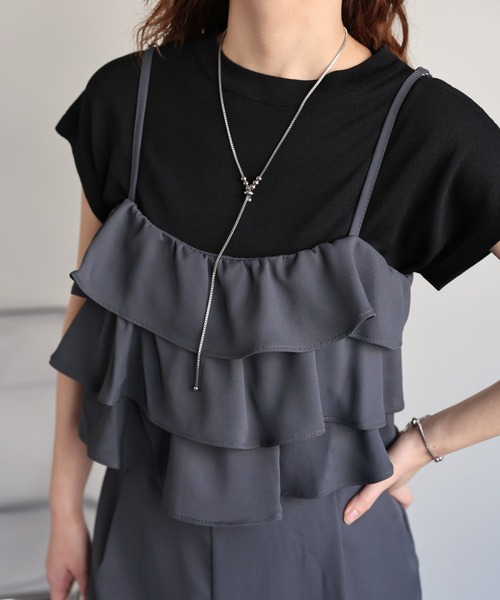 ap retro（アプレトロ）の「サージカルステンレス304　スライドネックレス/金属アレルギー対応（ネックレス・レディース・シルバー/ゴールド・FREE）」の9枚目の写真