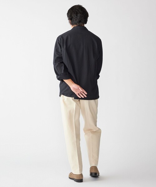 SHIPS(シップス)の「Southwick: Gate Label TW エンボス ロングスリーブ キャンプシャツ(シャツ/ブラウス・メンズ・ネイビー・MEDIUM/LARGE)」の7枚目の写真