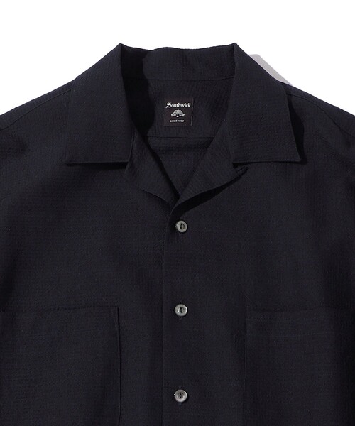 SHIPS(シップス)の「Southwick: Gate Label TW エンボス ロングスリーブ キャンプシャツ(シャツ/ブラウス・メンズ・ネイビー・MEDIUM/LARGE)」の11枚目の写真