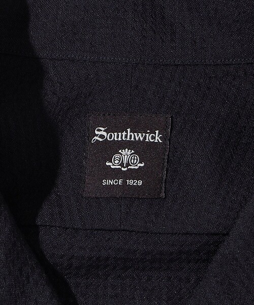 SHIPS(シップス)の「Southwick: Gate Label TW エンボス ロングスリーブ キャンプシャツ(シャツ/ブラウス・メンズ・ネイビー・MEDIUM/LARGE)」の15枚目の写真