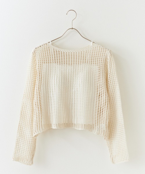 ROOPTOKYO（ループトウキョウ）の「カジュアル メッシュトップス（Tシャツ/カットソー・レディース・オレンジ/ベージュ/ブラウン/ホワイト/ブラック/アイボリー・FREE）」の15枚目の写真