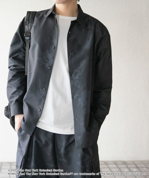 SENSE OF PLACE by URBAN RESEARCH（センスオブプレイスバイアーバンリサーチ）の「NYBG　リップストップルーズシャツ（シャツ/ブラウス・メンズ・ブラック/カーキ/ベージュ・LARGE/MEDIUM）」の10枚目の写真