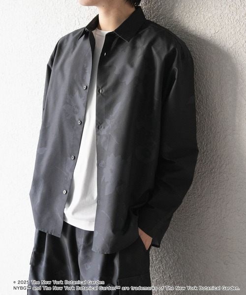 SENSE OF PLACE by URBAN RESEARCH（センスオブプレイスバイアーバンリサーチ）の「NYBG　リップストップルーズシャツ（シャツ/ブラウス・メンズ・ブラック/カーキ/ベージュ・LARGE/MEDIUM）」の11枚目の写真
