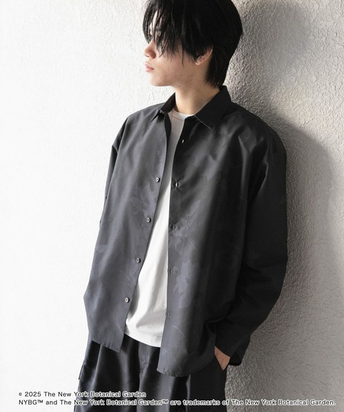 SENSE OF PLACE by URBAN RESEARCH（センスオブプレイスバイアーバンリサーチ）の「NYBG　リップストップルーズシャツ（シャツ/ブラウス・メンズ・ブラック/カーキ/ベージュ・LARGE/MEDIUM）」の12枚目の写真