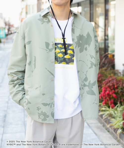 SENSE OF PLACE by URBAN RESEARCH（センスオブプレイスバイアーバンリサーチ）の「NYBG　リップストップルーズシャツ（シャツ/ブラウス・メンズ・ブラック/カーキ/ベージュ・LARGE/MEDIUM）」の15枚目の写真