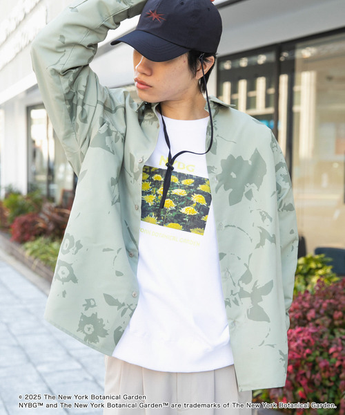 SENSE OF PLACE by URBAN RESEARCH（センスオブプレイスバイアーバンリサーチ）の「NYBG　リップストップルーズシャツ（シャツ/ブラウス・メンズ・ブラック/カーキ/ベージュ・LARGE/MEDIUM）」の16枚目の写真