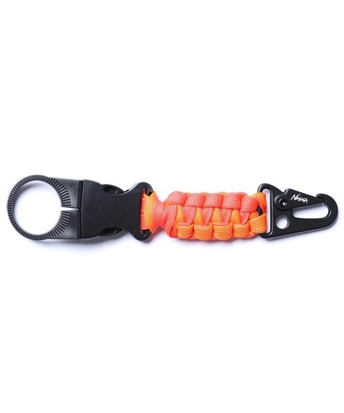NANGA（ナンガ）の「NANGA / ナンガ PARACORD BOTTLE HOLDER パラコード ボトルホルダー（アウトドアグッズ・メンズ・レッド/オレンジ/ブラック/グレー・FREE）」の4枚目の写真