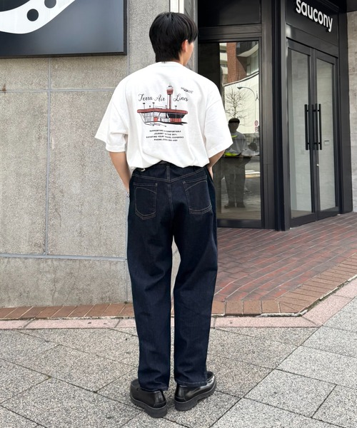 CIAOPANIC TYPY(チャオパニックティピー)の「【FULLESTDENIM】オーガニックテーパードデニムパンツ(デニムパンツ・メンズ・ネイビー/サックスブルー・MEDIUM/SMALL/X-LARGE/LARGE)」の11枚目の写真