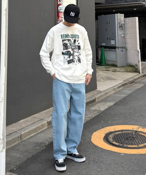 CIAOPANIC TYPY(チャオパニックティピー)の「【FULLESTDENIM】オーガニックテーパードデニムパンツ(デニムパンツ・メンズ・ネイビー/サックスブルー・MEDIUM/SMALL/X-LARGE/LARGE)」の17枚目の写真