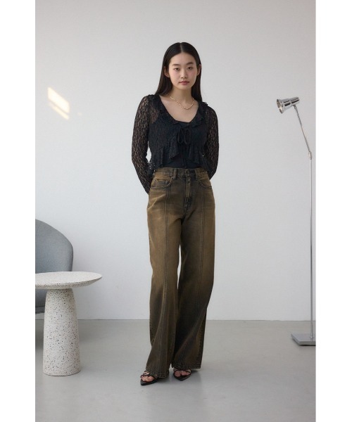 AZUL by moussy(アズールバイマウジー)の「リボンポインテッドサンダル(サンダル・レディース・ブラック/ブラウン系その他・SMALL/MEDIUM/LARGE)」の15枚目の写真
