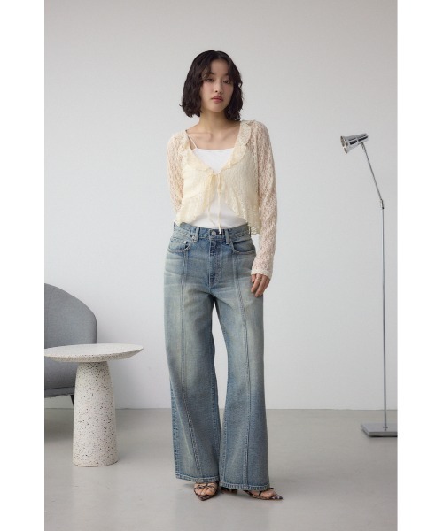 AZUL by moussy(アズールバイマウジー)の「リボンポインテッドサンダル(サンダル・レディース・ブラック/ブラウン系その他・SMALL/MEDIUM/LARGE)」の5枚目の写真