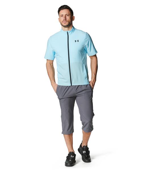 UNDER ARMOUR(アンダーアーマー)の「UAフレッシュウーブン フルジップ ショートスリーブ ジャケット(トレーニング/メンズ)(その他アウター・メンズ・ブルー系・L/XL/2XL/S/3XL/M)」の3枚目の写真