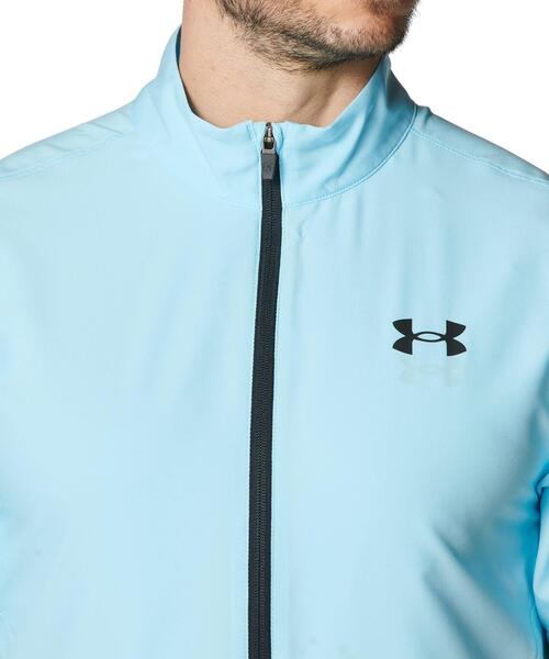 UNDER ARMOUR(アンダーアーマー)の「UAフレッシュウーブン フルジップ ショートスリーブ ジャケット(トレーニング/メンズ)(その他アウター・メンズ・ブルー系・L/XL/2XL/S/3XL/M)」の4枚目の写真