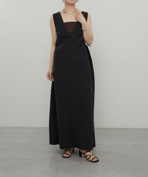 earthy | ナイロン2WAYギャザージャンスカ(ワンピース)