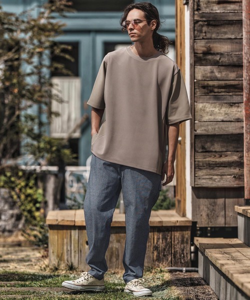 CAMBIO（カンビオ）の「mp13576- 麻混ストライプバルーンペインターパンツ（その他パンツ・メンズ・ブルー/ブラック/オフホワイト・S/M/L）」の11枚目の写真