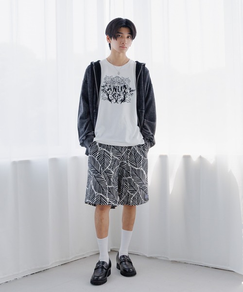 Anui(アニュイ)の「【UNISEX/2サイズ展開】リーフガラセットアップショートパンツ(その他パンツ・レディース・ブラック/ベージュ・SMALL/MEDIUM)」の5枚目の写真