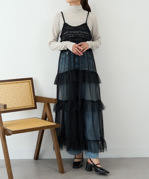 SETUP7（セットアップセブン）の「【SETUP7】ランダムテレコ袖シャーリング長袖Tシャツ GLR（Tシャツ/カットソー・レディース・ブラック/オフホワイト/ブルー/ライトグレー/イエロー・M/L）」の19枚目の写真