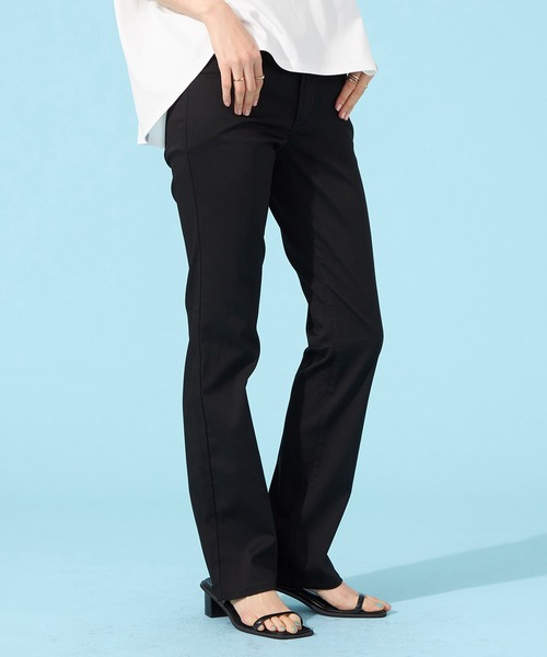EDWIN（エドウィン）の「【WEB限定】EDWIN LADIES ハタラクロ COOL 涼しいストレートパンツ【涼】【2025年モデル】（その他パンツ・レディース・ブラック・LARGE/MEDIUM/X-SMALL/X-LARGE/SMALL）」の3枚目の写真