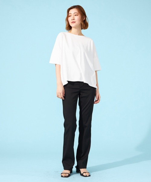 EDWIN（エドウィン）の「【WEB限定】EDWIN LADIES ハタラクロ COOL 涼しいストレートパンツ【涼】【2025年モデル】（その他パンツ・レディース・ブラック・LARGE/MEDIUM/X-SMALL/X-LARGE/SMALL）」の9枚目の写真