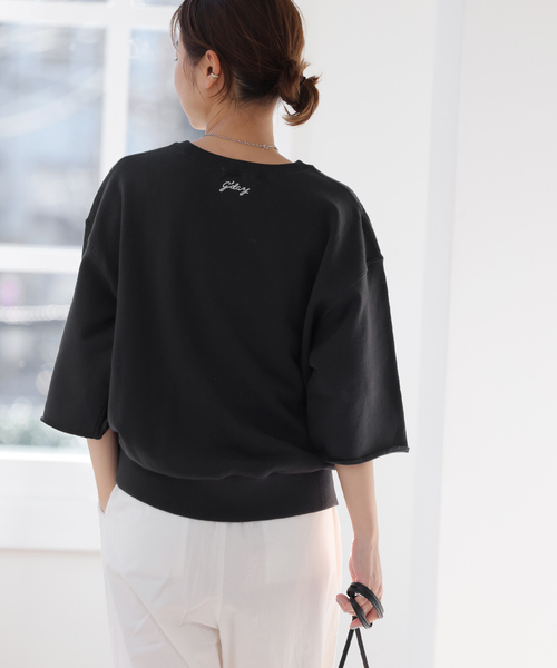 JOURNAL STANDARD relume(ジャーナルスタンダード レリューム)の「《追加》刺繍ロゴハーフスリーブスウェット(スウェット・レディース・グレー/ブラック系その他/グリーン・FREE)」の11枚目の写真