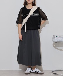 BRODIAEA（ブローディア）の「BRODIAEA アンサンブルワンピース ノースリーブワンピース×メッシュトップスセット（ワンピース・レディース）」