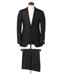 BEAMS F(ビームスエフ)のBEAMS F EXCLUSIVE FABRIC ウール ブラックスーツ(スーツジャケット)
