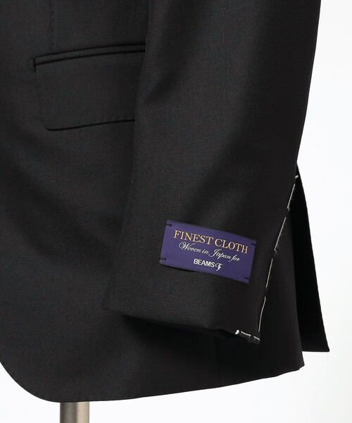 BEAMS F（ビームスエフ）の「BEAMS F EXCLUSIVE FABRIC ウール ブラックスーツ（スーツジャケット・メンズ・ブラック・48 8R/46 8R/42 8R）」の3枚目の写真