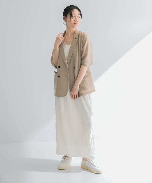 URBAN RESEARCH(アーバンリサーチ)の「『別注』GGG×URBAN RESEARCH ワッシャースカート(スカート・レディース・アイボリー/ブラック・FREE)」の11枚目の写真