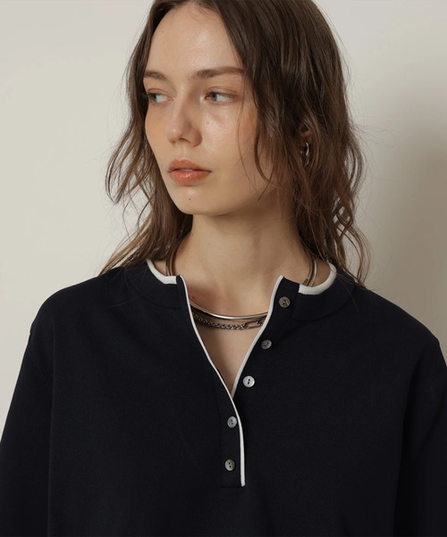 CADUNE（カデュネ）の「配色ロゴニット（ニット/セーター）」 - WEAR