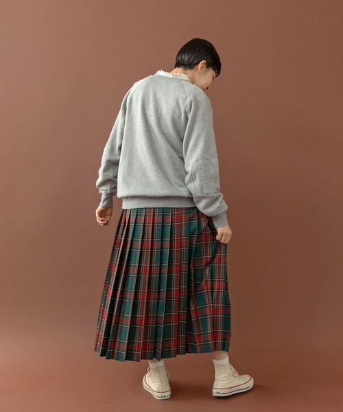 PAR ICI（パーリッシィ）の「タータンチェック プリーツスカート（スカート・レディース・グリーン/サックスブルー/アイボリー・FREE）」の6枚目の写真