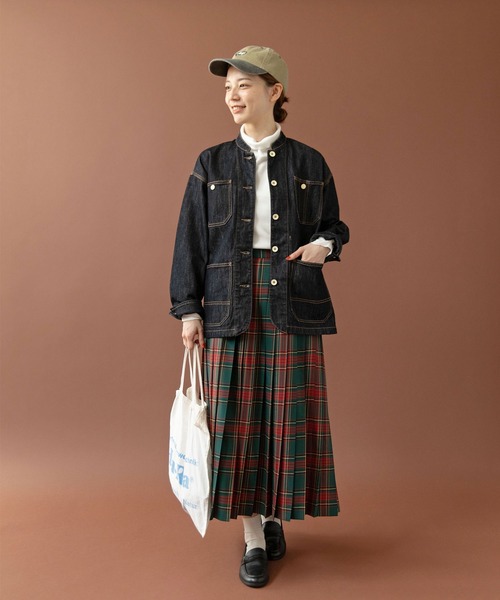 PAR ICI（パーリッシィ）の「タータンチェック プリーツスカート（スカート・レディース・グリーン/サックスブルー/アイボリー・FREE）」の7枚目の写真