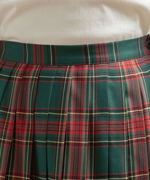 PAR ICI（パーリッシィ）の「タータンチェック プリーツスカート（スカート・レディース・グリーン/サックスブルー/アイボリー・FREE）」の11枚目の写真