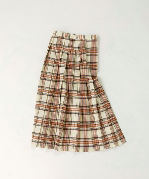 PAR ICI（パーリッシィ）の「タータンチェック プリーツスカート（スカート・レディース・グリーン/サックスブルー/アイボリー・FREE）」の19枚目の写真