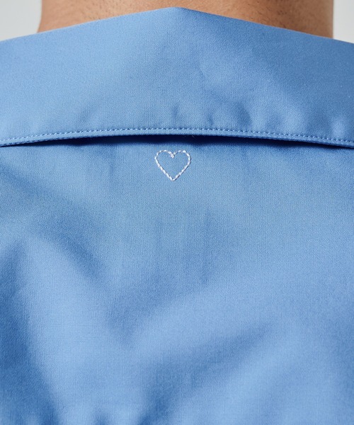BASICKS(ベイシックス)の「Thomas Mason Open Collar Shirt(シャツ/ブラウス・メンズ・ホワイト/ブルー・M/S)」の9枚目の写真