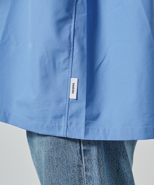 BASICKS(ベイシックス)の「Thomas Mason Open Collar Shirt(シャツ/ブラウス・メンズ・ホワイト/ブルー・M/S)」の12枚目の写真