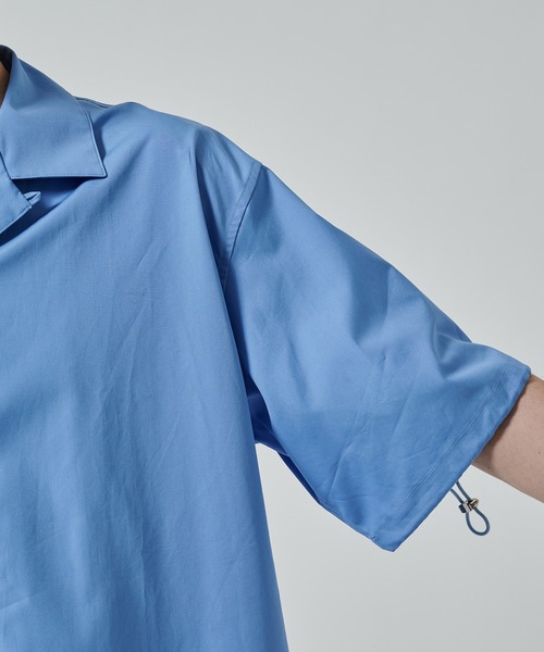 BASICKS(ベイシックス)の「Thomas Mason Open Collar Shirt(シャツ/ブラウス・メンズ・ホワイト/ブルー・M/S)」の15枚目の写真