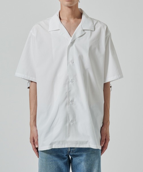 BASICKS(ベイシックス)の「Thomas Mason Open Collar Shirt(シャツ/ブラウス・メンズ・ホワイト/ブルー・M/S)」の17枚目の写真
