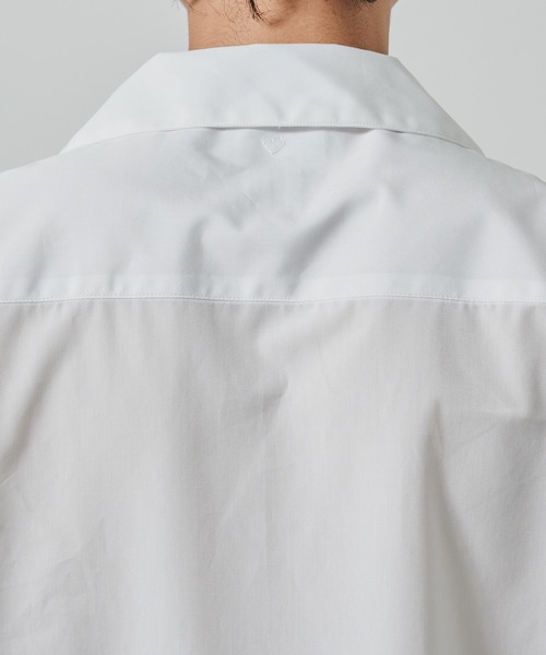 BASICKS(ベイシックス)の「Thomas Mason Open Collar Shirt(シャツ/ブラウス・メンズ・ホワイト/ブルー・M/S)」の20枚目の写真