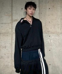 ROARINGRAD（ロアリングラド）の「【ROARINGRAD】PK SWEAT SHIRT PIGMENT BLACK / 【ロアリングラド】長袖スウェットシャツ（スウェット）」