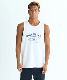 Quiksilver（クイックシルバー）の「BRICKS AND MORTAR TA /クイックシルバーフロントプリントUSコットン天竺タンクトップ（タンクトップ）」